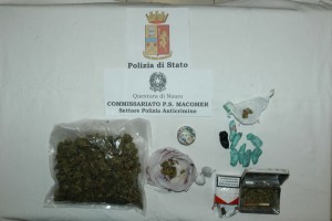 droga sequestrata a Macomer dalla polizia