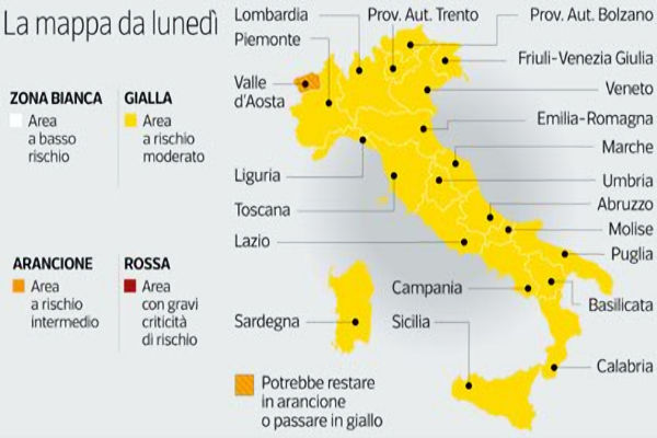 Emergenza Covid Assessore Nieddu Sardegna In Zona Gialla Con Rt Piu Basso D Italia Ora Necessaria La Revisione Del Sistema Di Classificazione Cronacaonline