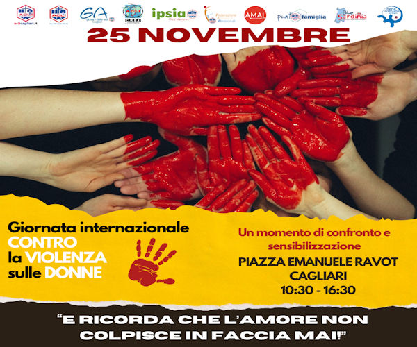 Violenza donne: nastro rosso a Cagliari - Notizie 